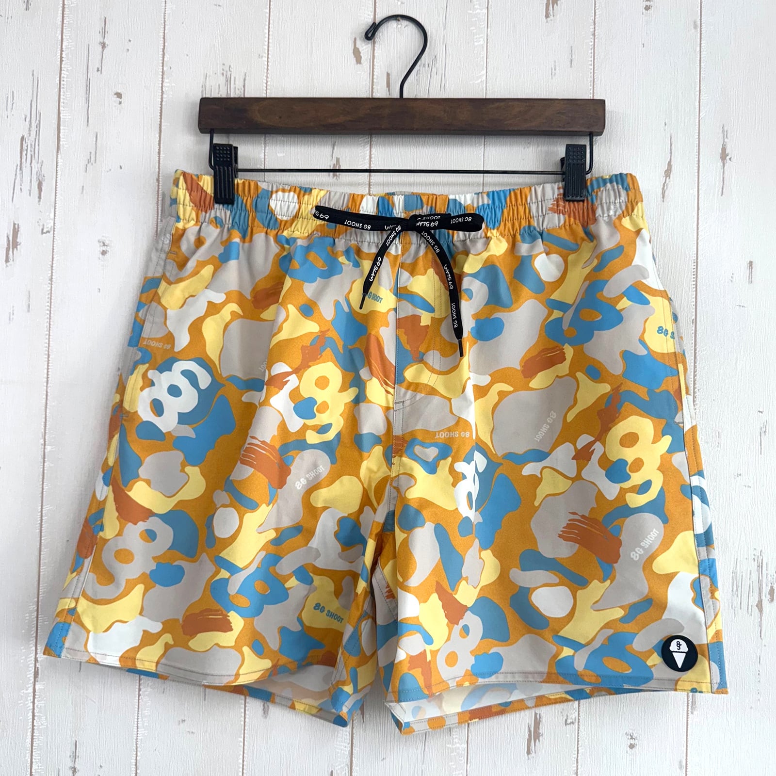 8G SHOOT×69slam ALOHA SHORT PANTS -ORANGE CAMO-
