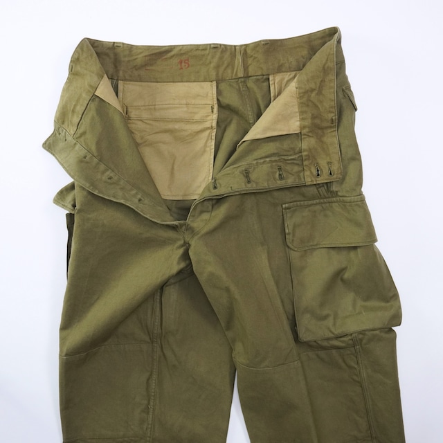 【MADE IN FRANCE】【DEADSTOCK】フランス軍 M47パンツ 前期 / 15サイズ 個体A