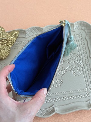 やりくりポーチ・ほっこりフラワー（タッセル付き）