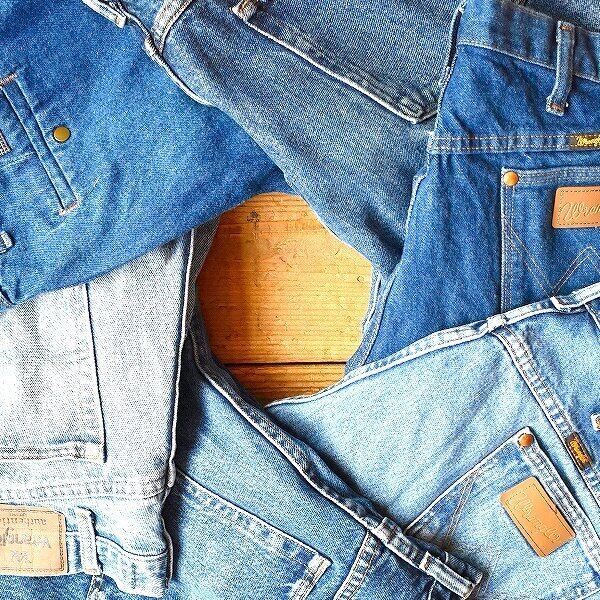 1点物◇ビンテージ90sラングラーUSA製ワイドテーパードジーンズ古着  