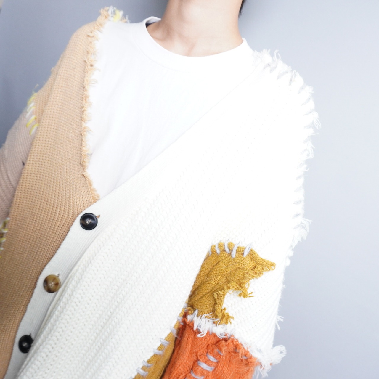 NYXU】再構築オーバーサイズキメラニット | ブランド古着屋  