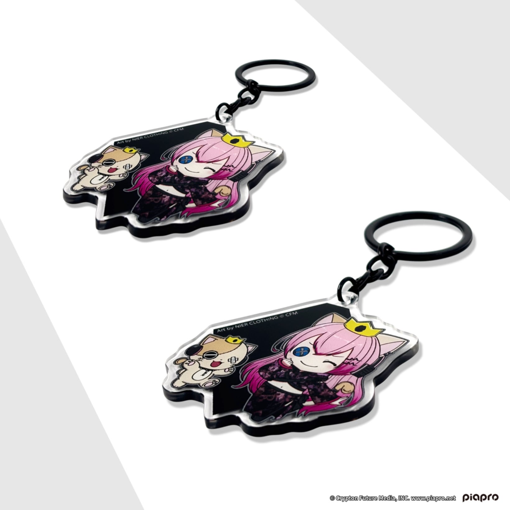 コラボデザインアクリルキーホルダー【巡音ルカ×ミケ】 | NIER CLOTHING