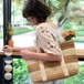 【日本倉庫即納】 かごバッグ ナチュラル トートバッグ 夏