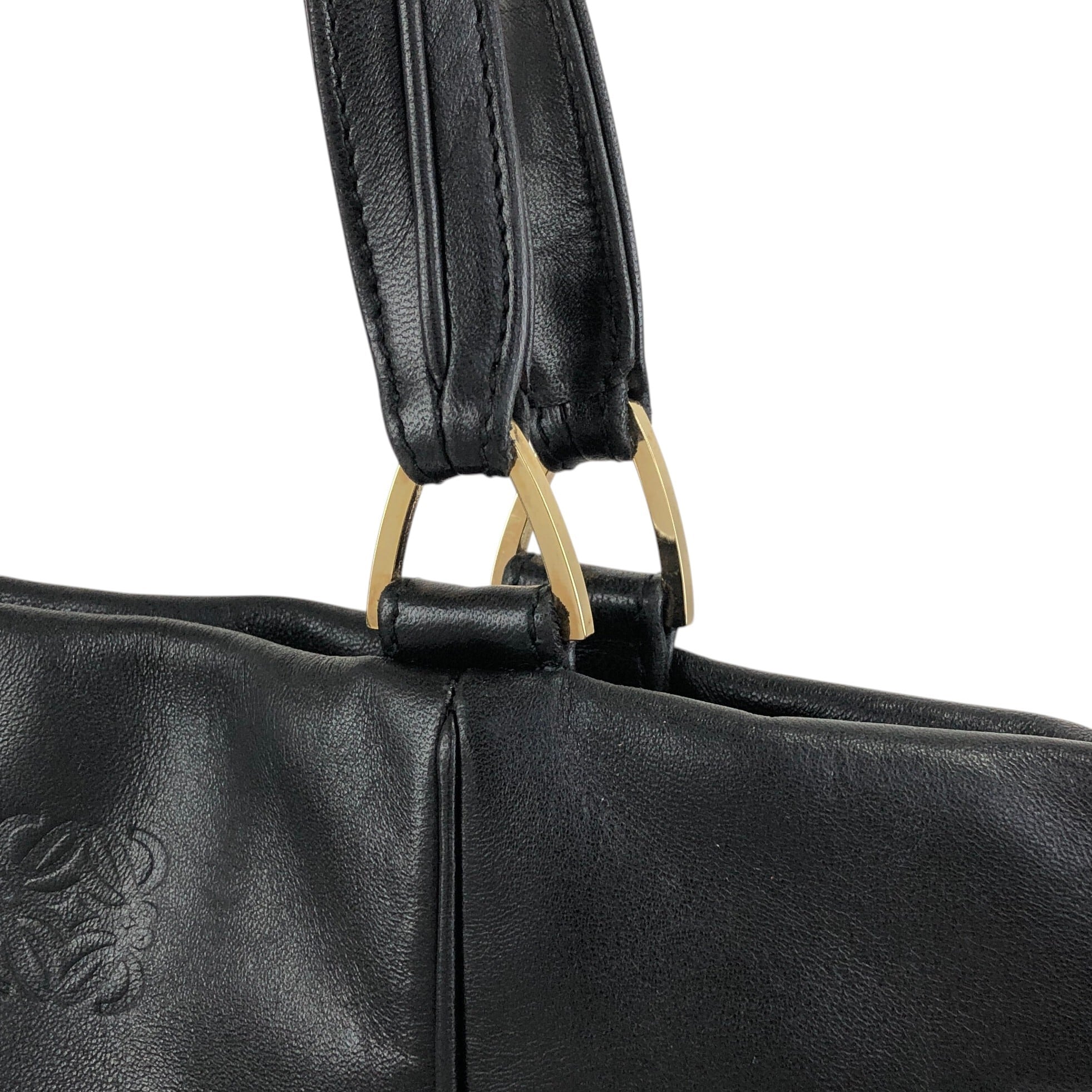 LOEWE ロエベ ハンドバッグ ブラック アナグラム ナッパレザー トート