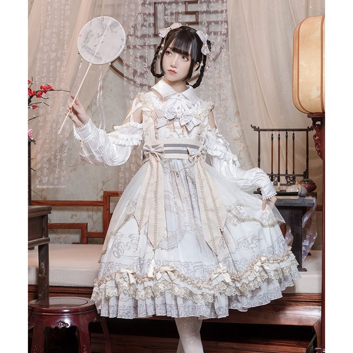 ロリータ服　ジャンスカ 深澤翠様着用】ロリィタスタッフが考えた理想の細見えジャンパー