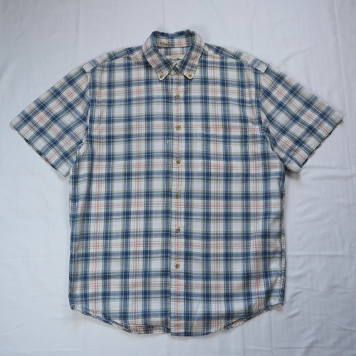 90’s Eddie Bauer 白タグ コットン半袖シャツ Sサイズ
