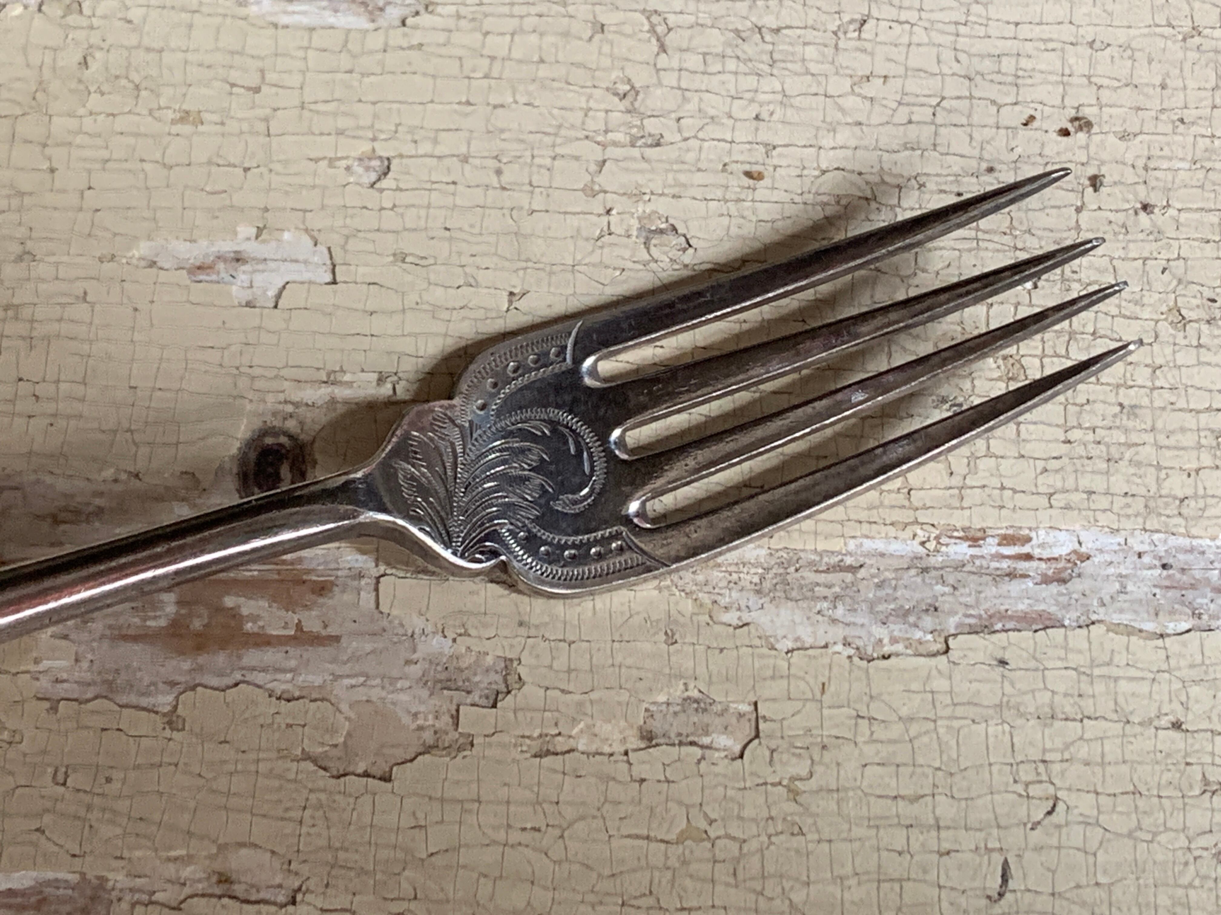 ヴィンテージ 銀メッキ フォーク フレンチアンティーク 1本あたり