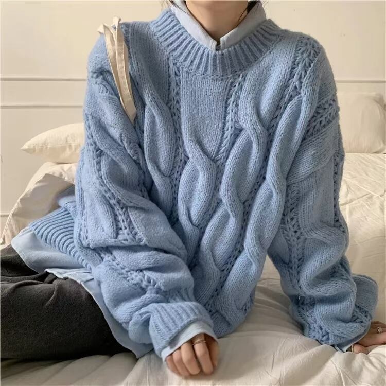 ケーブル編みニット　AJ1079-1977