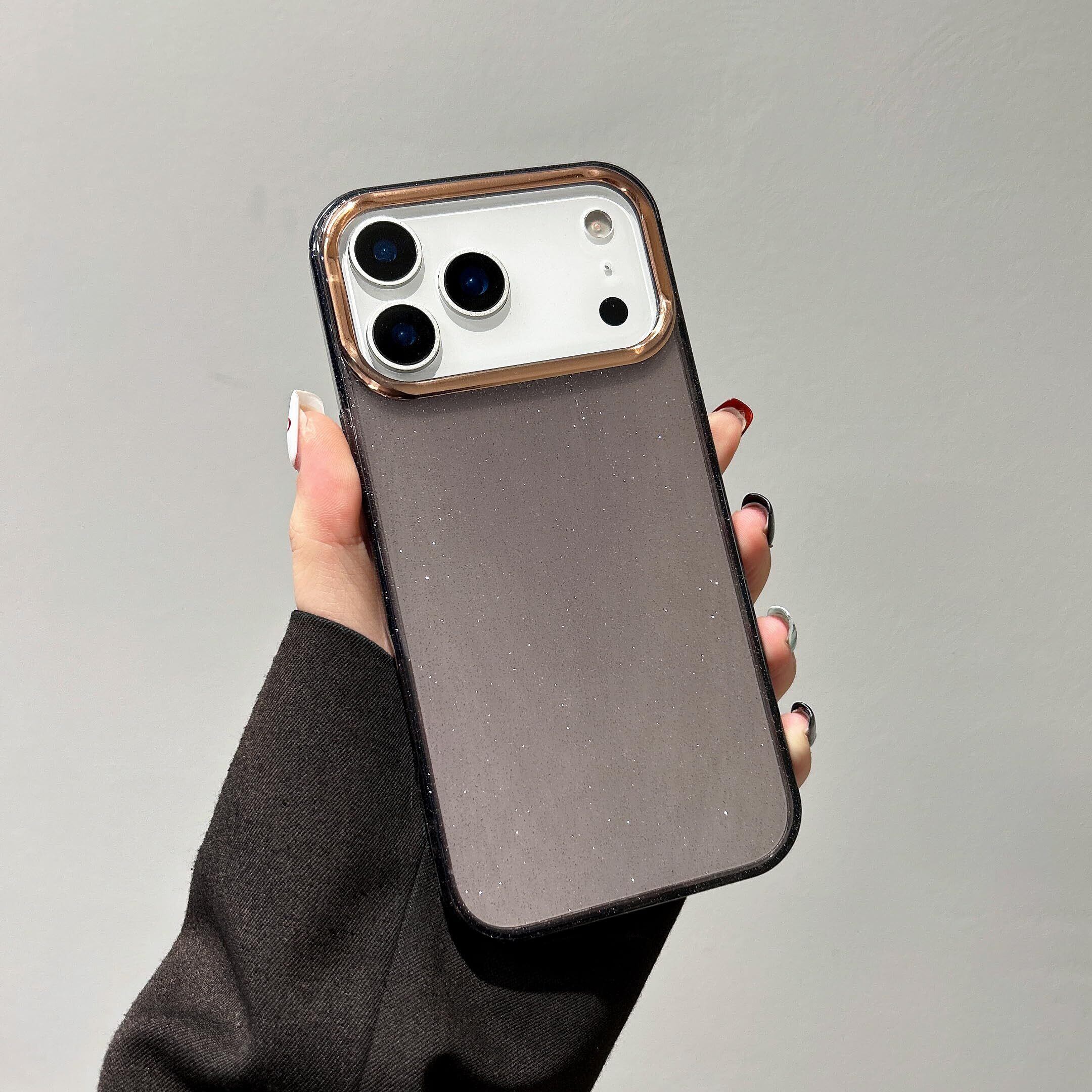 人気商品】QLTYPRI iPhone 17 Pro Max 用 ケース クリア グリッター