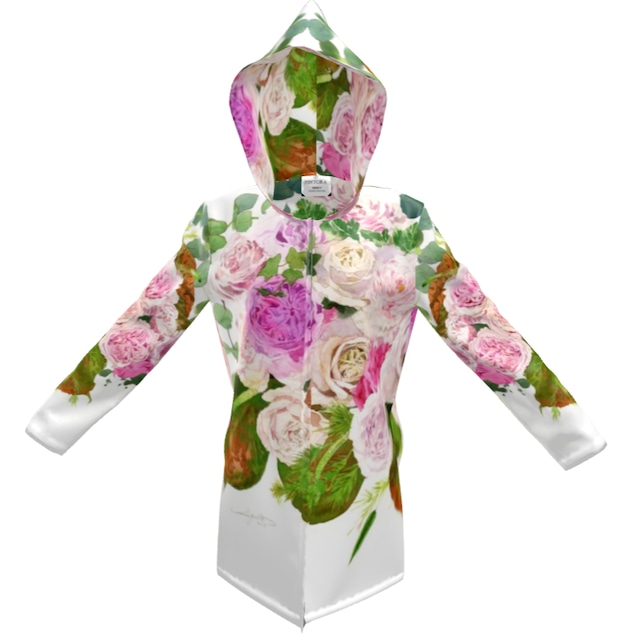 Order made 　和薔薇と竹の花　防水ジャケット