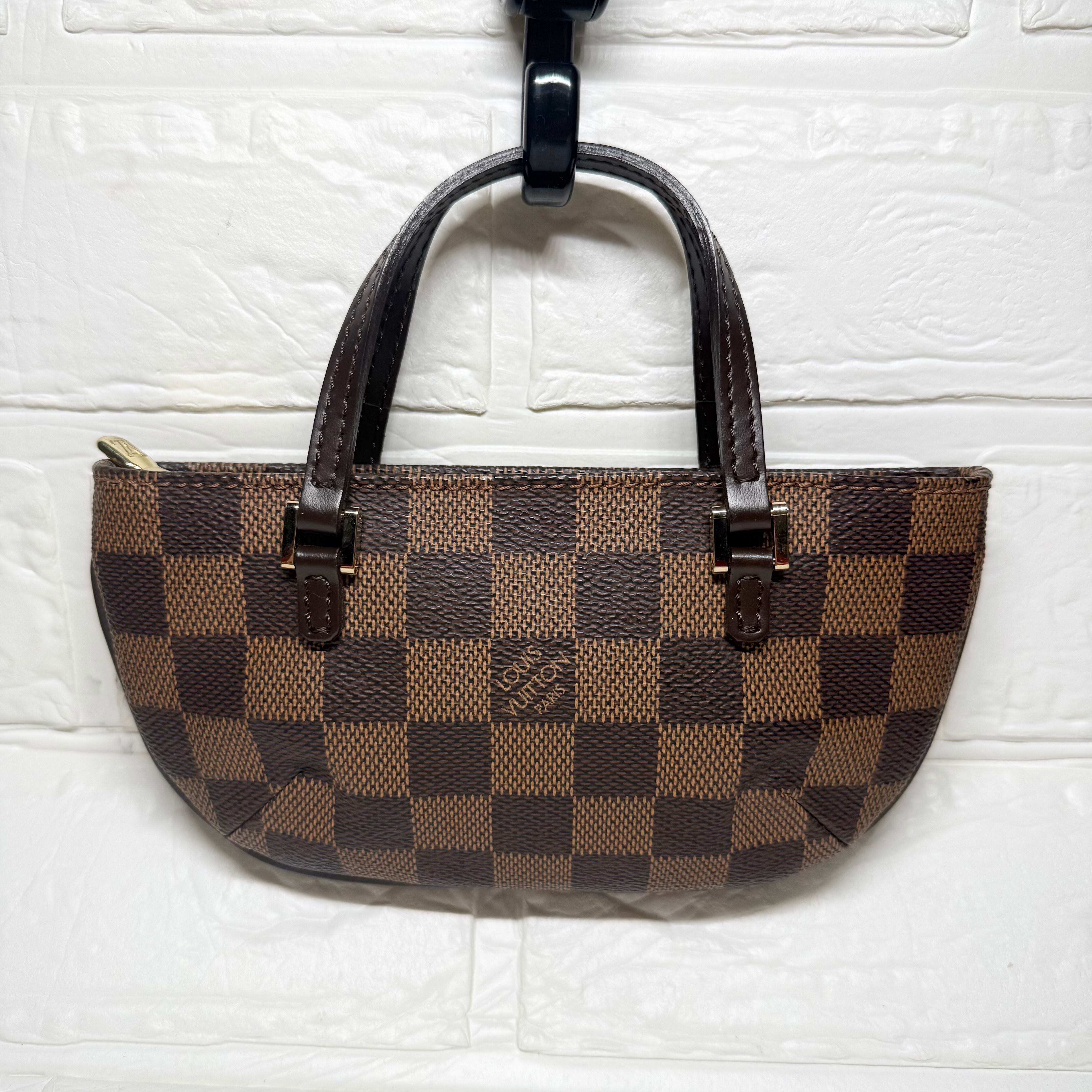 ルイヴィトンダミエ マノスクGM 付属ポーチ ミニポーチ 2個持ち