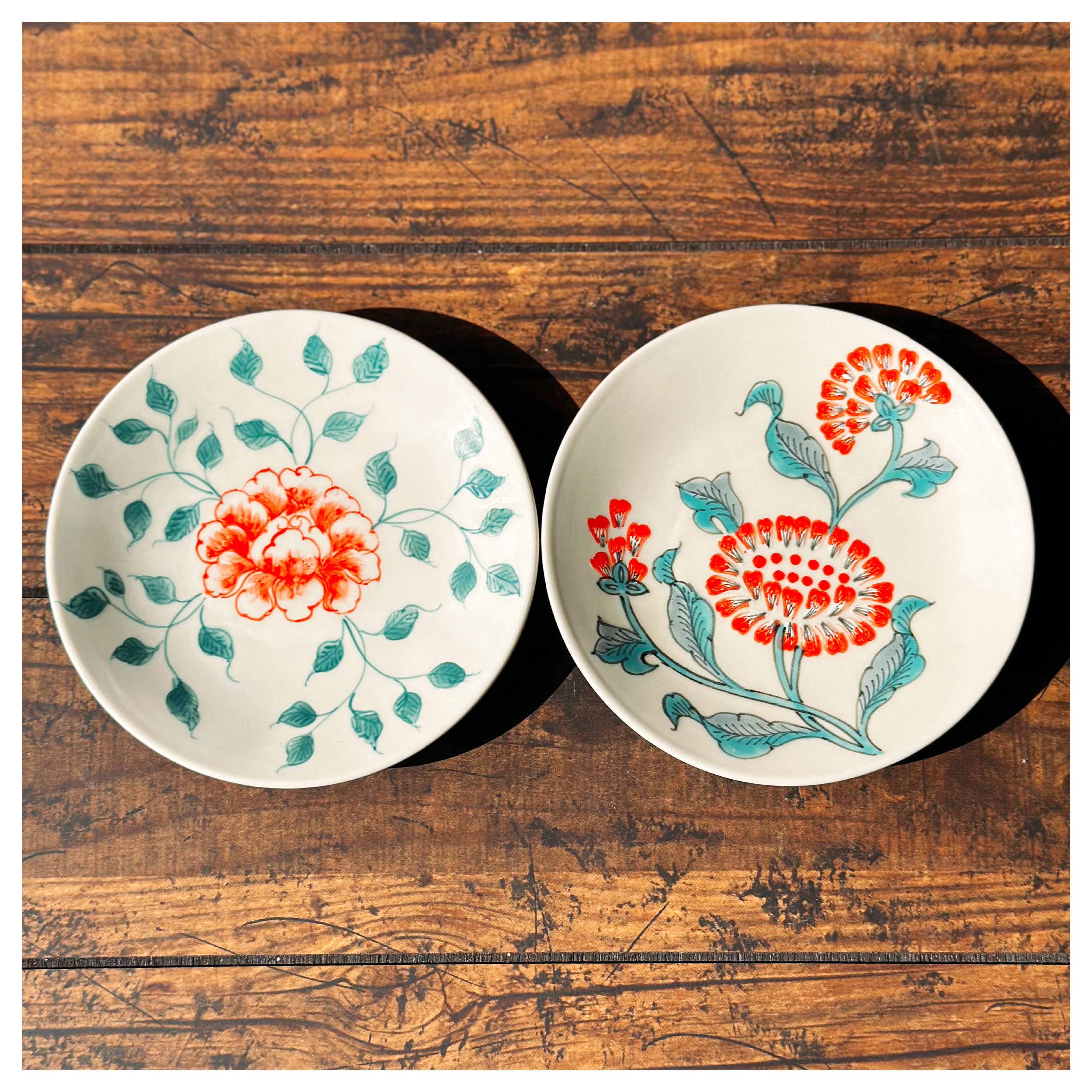 ベトナムのバッチャン焼き 蓮柄の小鉢4枚セット | Kc-Labo's shop