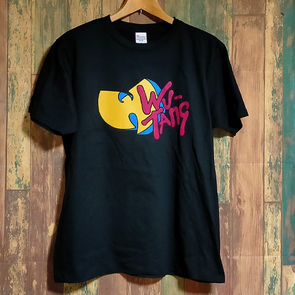 ウータン・クラン MTVロゴ 半袖黒色 Tシャツ 選べる6サイズ S,M,L,XL