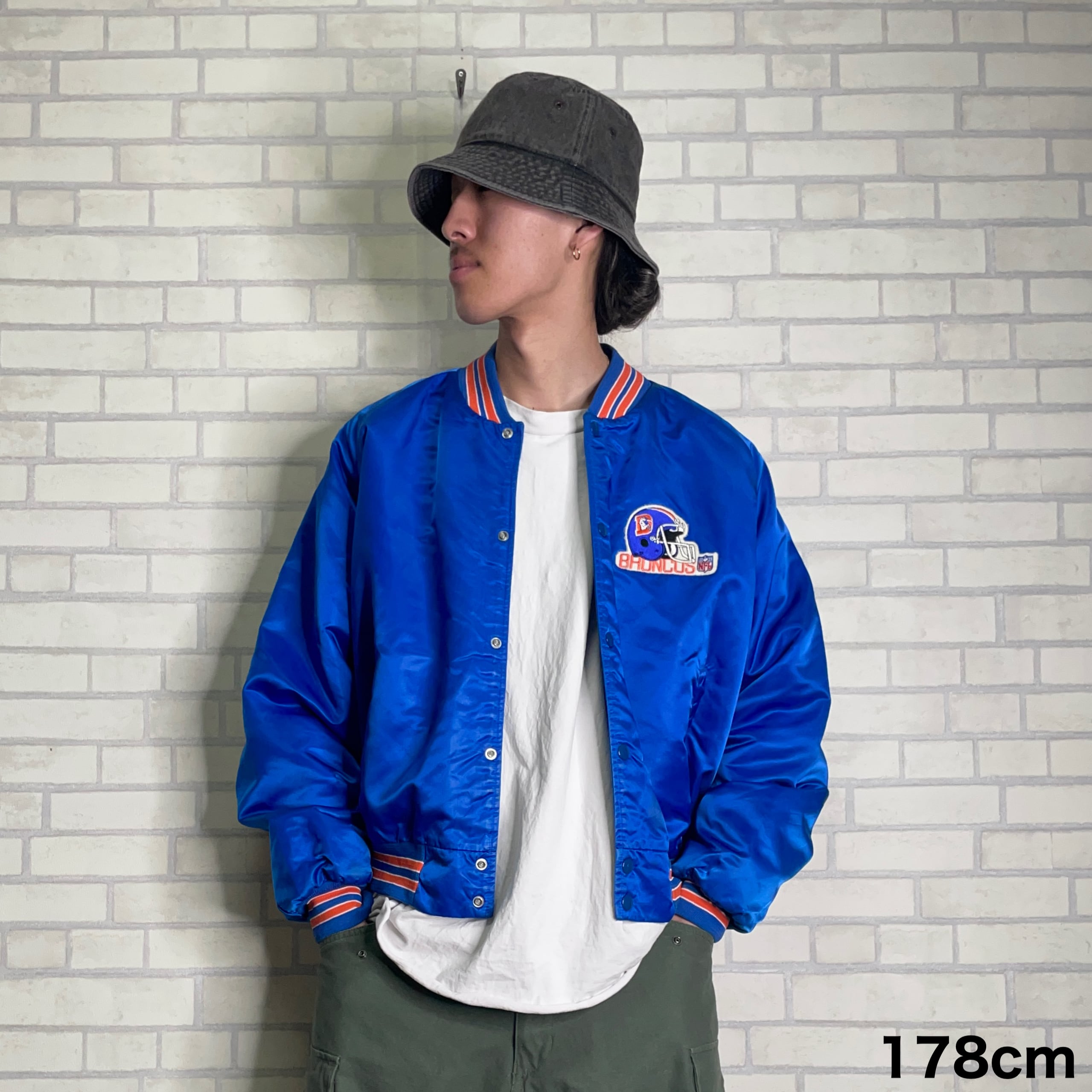 Made in USA 】Chalk Line ベースボールナイロンスタジャン 2XL（XL 