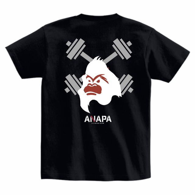 ANAPA T-shirt (unisex)~back print~【black】