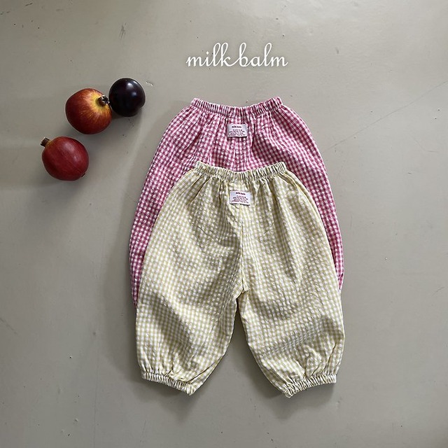 【取寄】milk balm｜candy check pants｜キャンディチェックパンツ｜XS-XL｜kids｜26 autumn