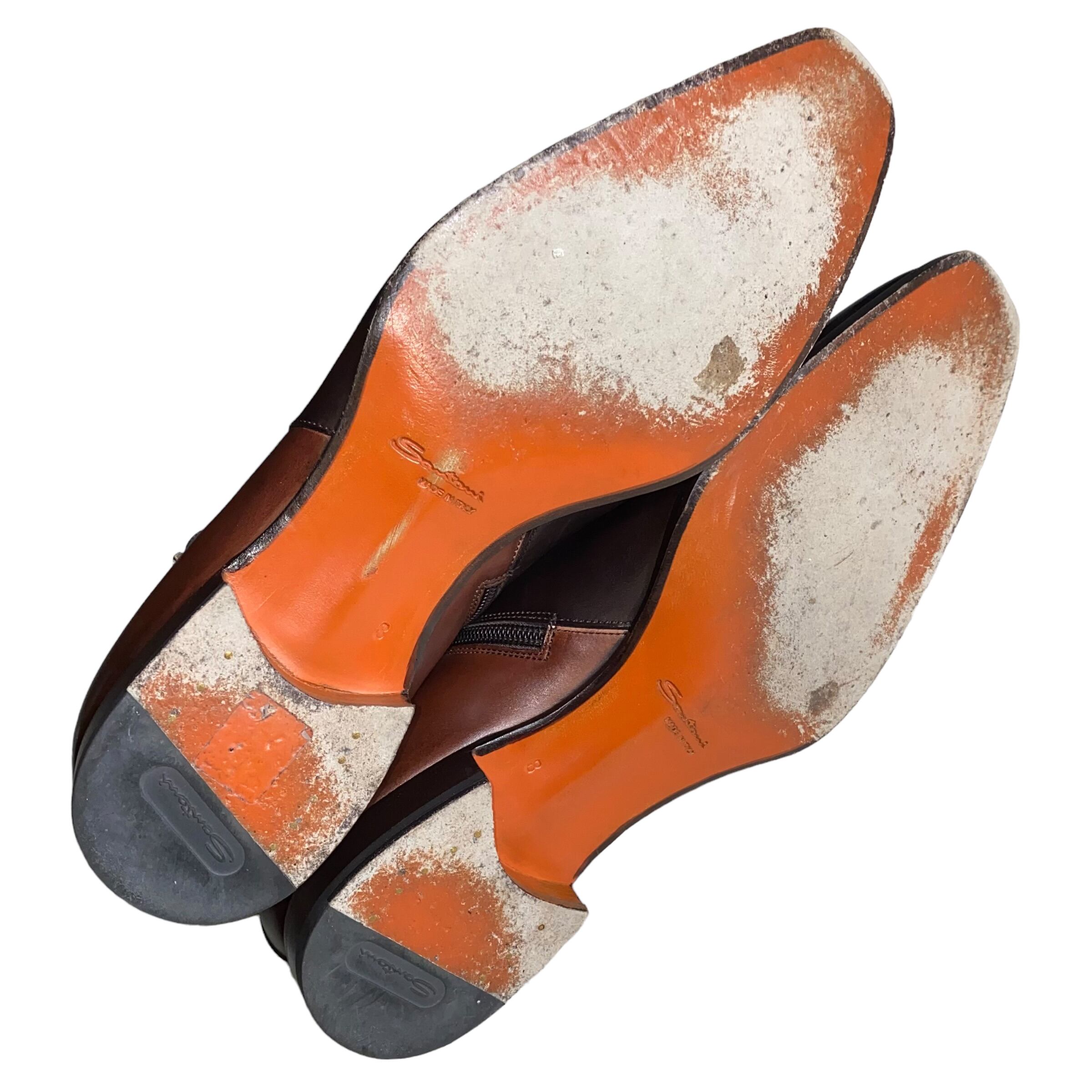 未使用 Santoni サイドジップブーツ パティーヌ 濃茶 5 24.5cm SANTONI side zip boots | NOIR ONLINE