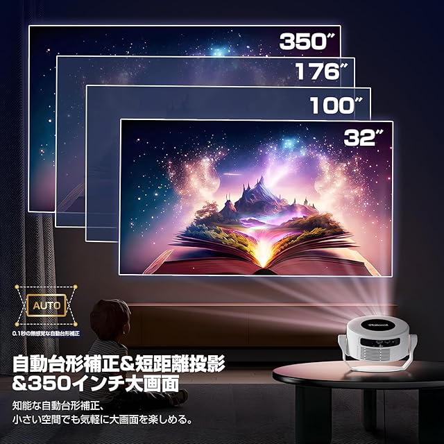 Android プロジェクター 小さい ミニプロジェクター 小型
