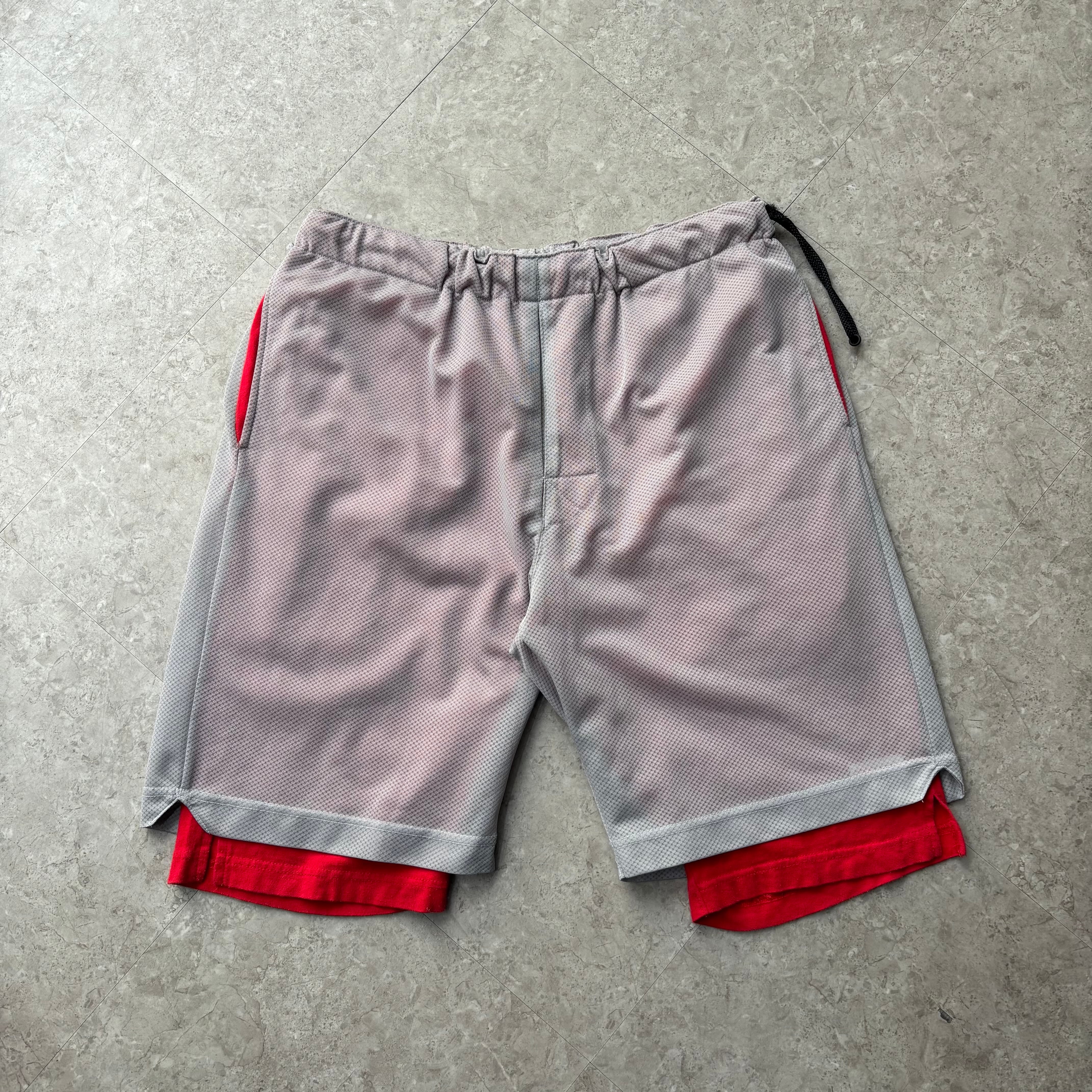 00s GOOD ENOUGH "SPORTLINE" layered mesh shorts【仙台店】