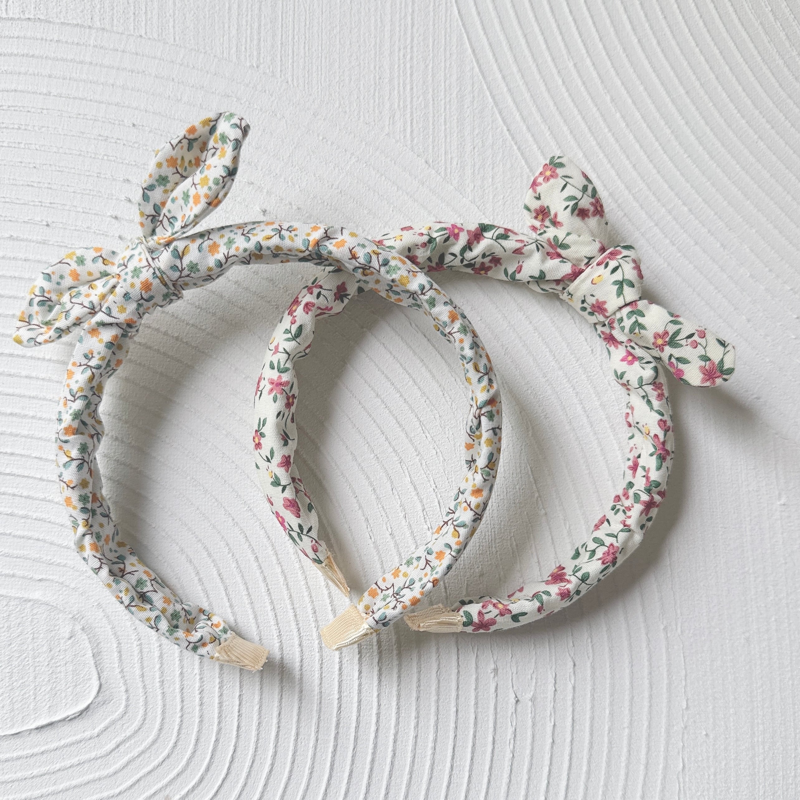 2カラー小花小さめおリボン撮影用カチューシャ