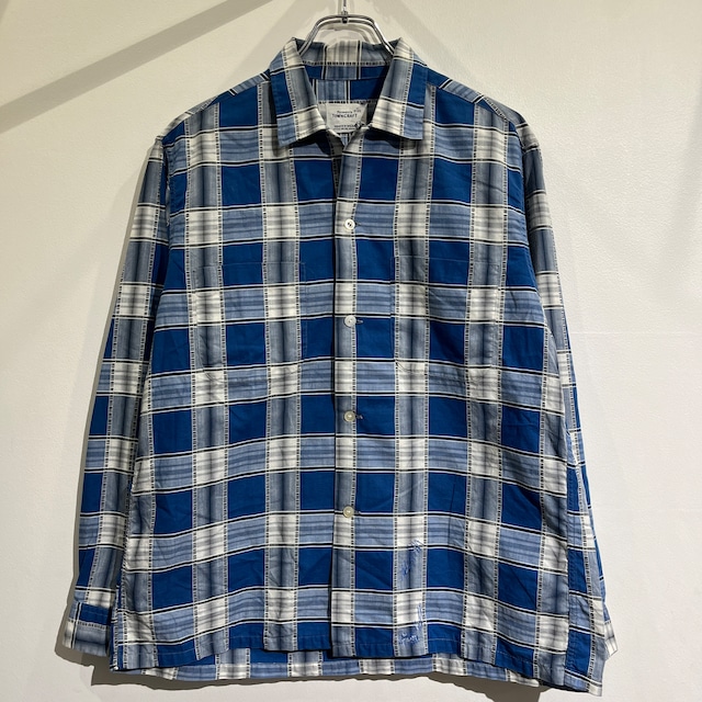 60s Towncraft Cotton L/S Shirt 60年代 タウンクラフト オープンカラー シャツ コットン 15-15H