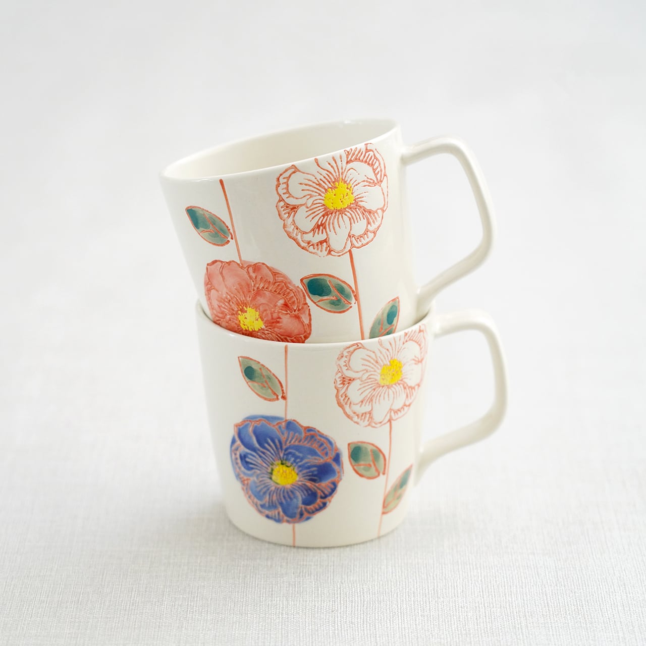 高脚陶器カップ 花柄 楽天市場】A029582上品ティーカップ＆ソーサー 6客セット ．花柄．陶器