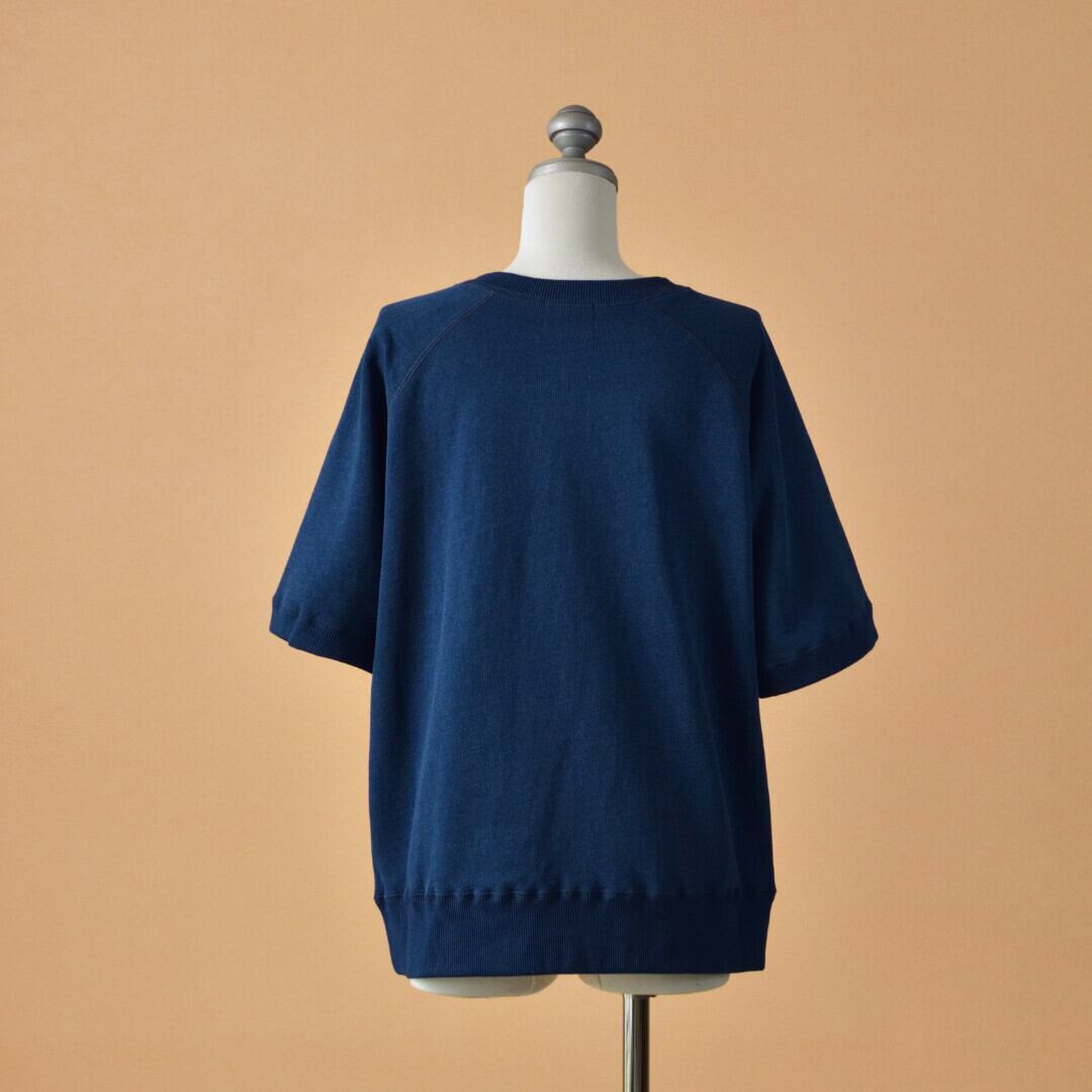 atelier naruse アトリエナルセ コットン裏毛スウェットシャツ 愛着が湧くインディゴカラーのスウェットです