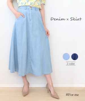 デニム生地フレアスカート_b0122106007