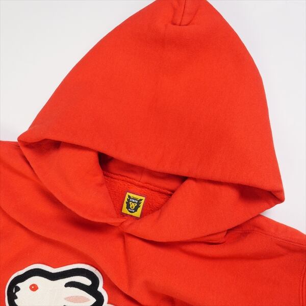 S HUMAN MADE RABBIT パーカー HOODIE RED Human Made Rabbit Oversized Pullover Red Hoodie | Human made