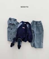 韓国子供服 / BONITO / 26Autumn / ラグラン配色ラインスウェット / 秋服 *12M~JM *