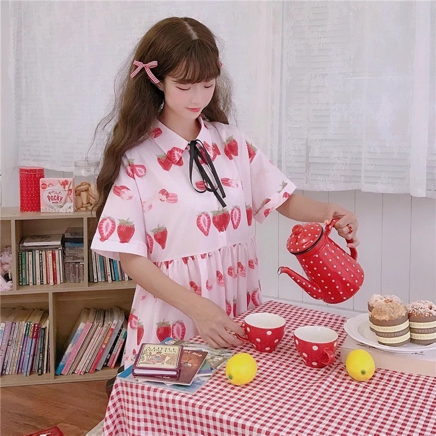 いちごのショートケーキ風ワンピース | イチゴノクニ