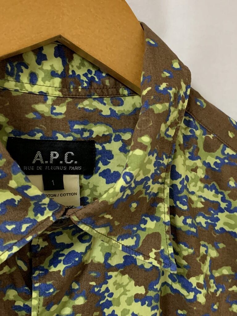 All Over Pattern Design Short Sleeve Shirt "A.P.C."