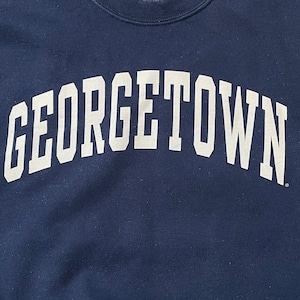 【USA古着】カレッジロゴ ジョージタウン大学 GEORGETOWN アーチロゴ スウェット トレーナー M相当 US古着