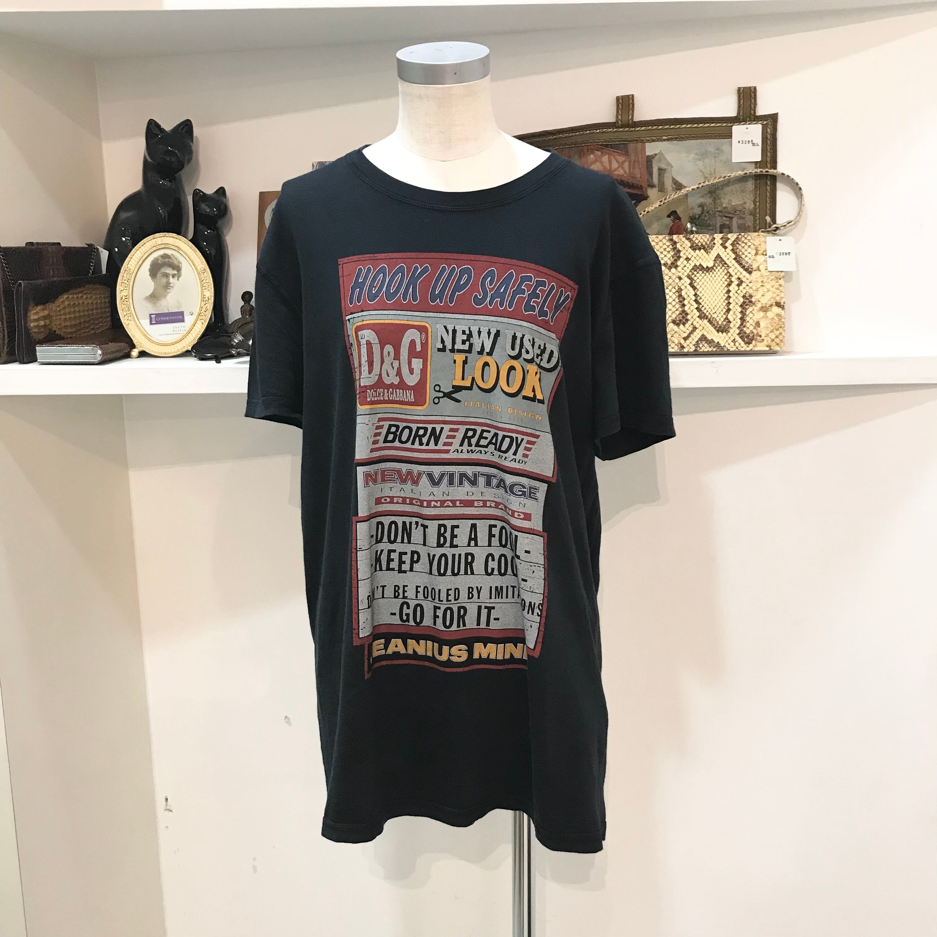 D&G/dolce&gabbana/tee/tops/black/M/ドルチェアンドガッバーナ