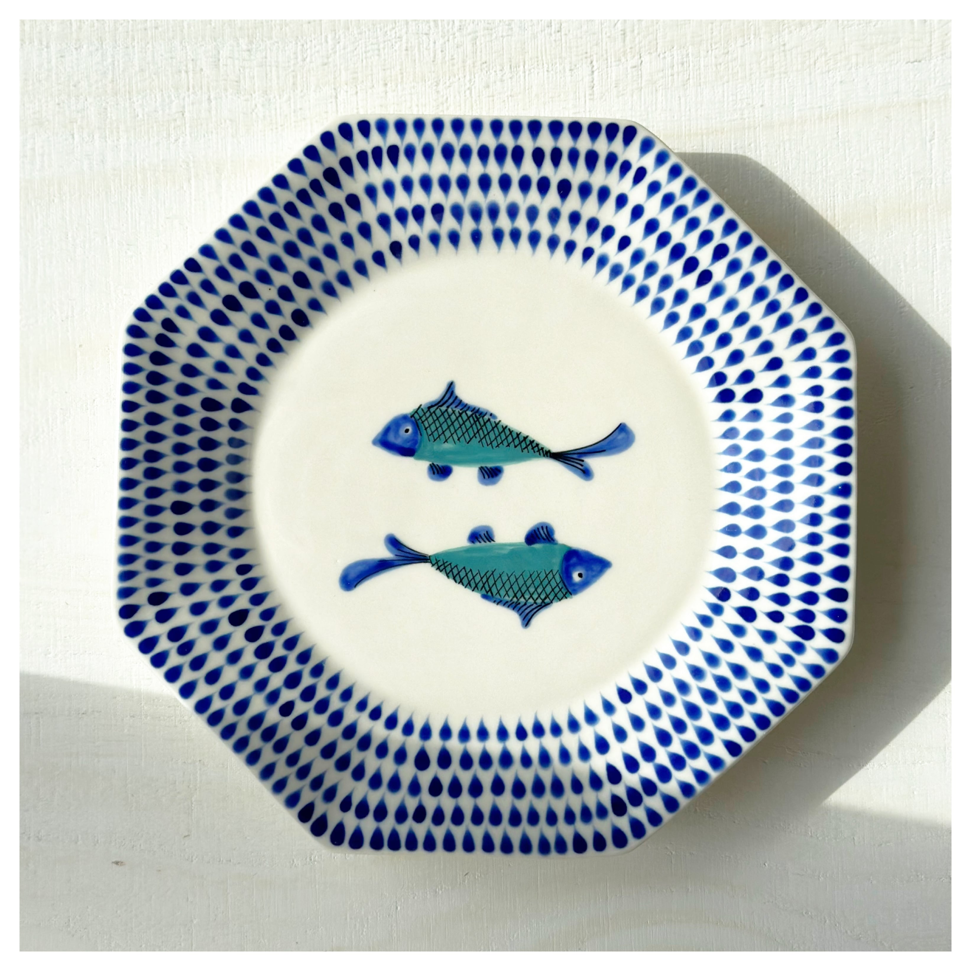 ベトナムのバッチャン焼き 雫柄 雫型プレート 耐熱 | Kc-Labo's shop