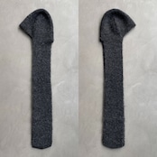 ロングフラップニットcap/チャコール