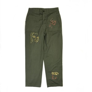 hand-painted military pants