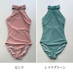 ベロア ノーブル ホルターネック レオタード 2色展開 L1291