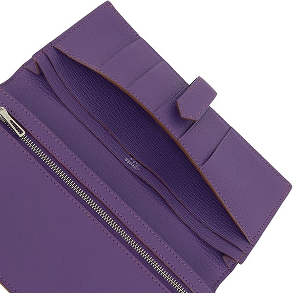 Used HERMES エルメス 長財布 ベアンスフレ シェーブル ミゾール