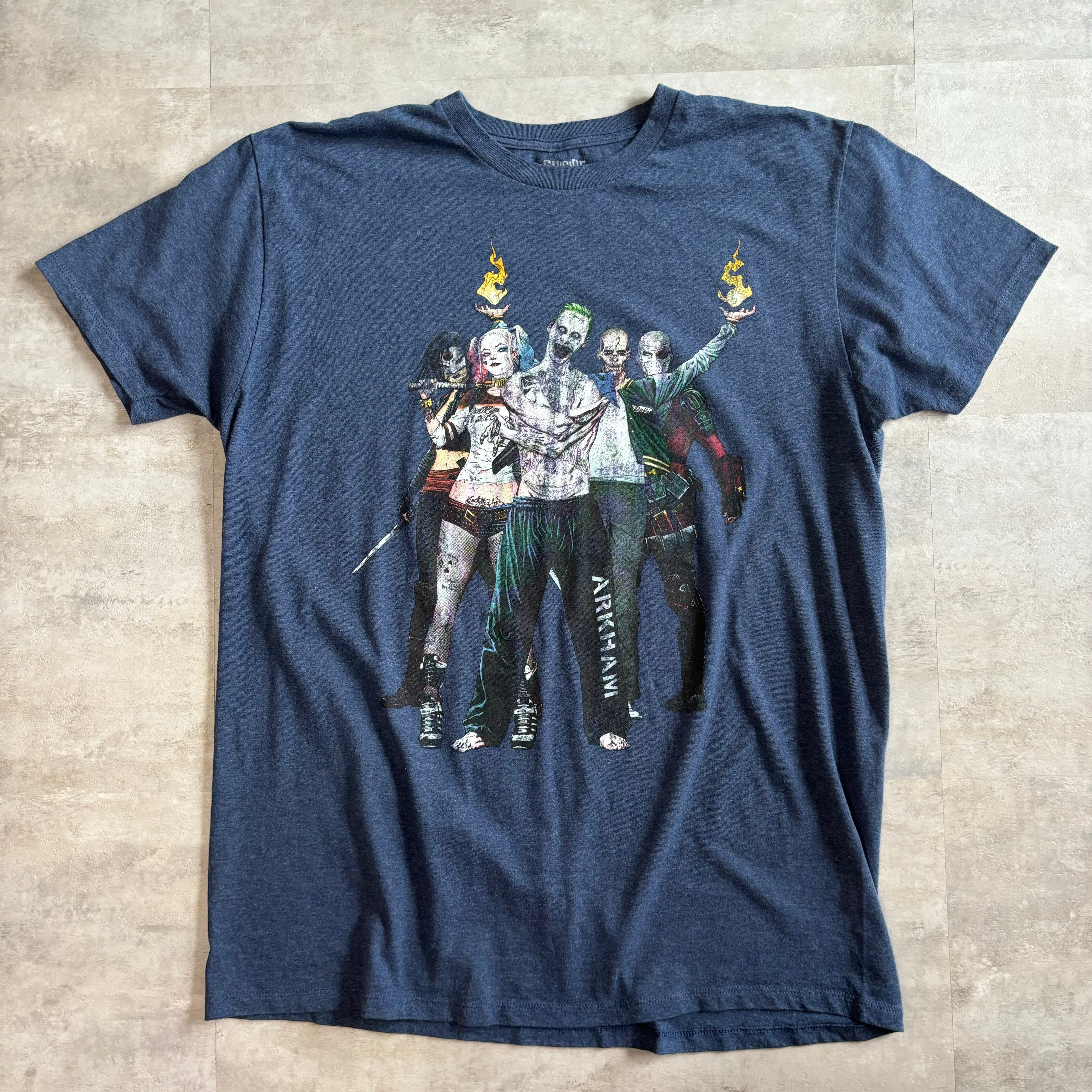 《XLサイズ》SUCIDE SQUAD ムービーTシャツ ジョーカー ハーレークイーン no.3030