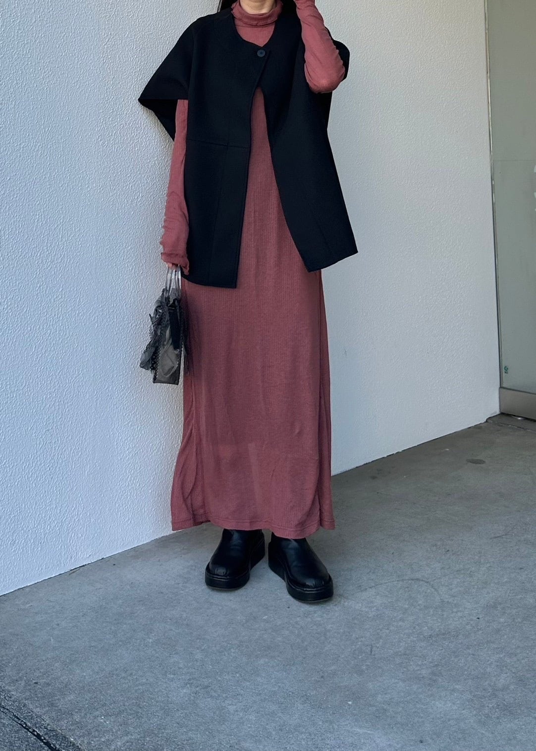 【AGAWD】定番シアータートルワンピース