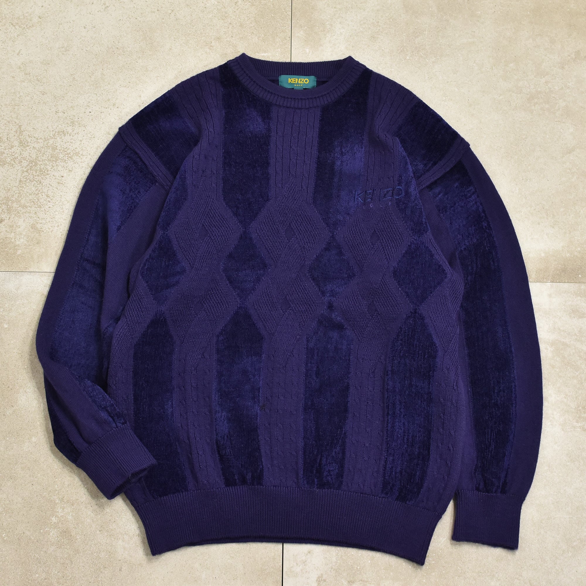 90s KENZO GOLF design sweater | 古着屋 grin days memory 【公式