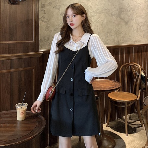 ✞ ダーク♡スカート ノースリーブVネック ✞ゴスロリ SM ミリ 甘ロリ クラロリ 和ロリ エレガント 黒ロリ 姫ロリ 華ロリ BB-BB40776178111