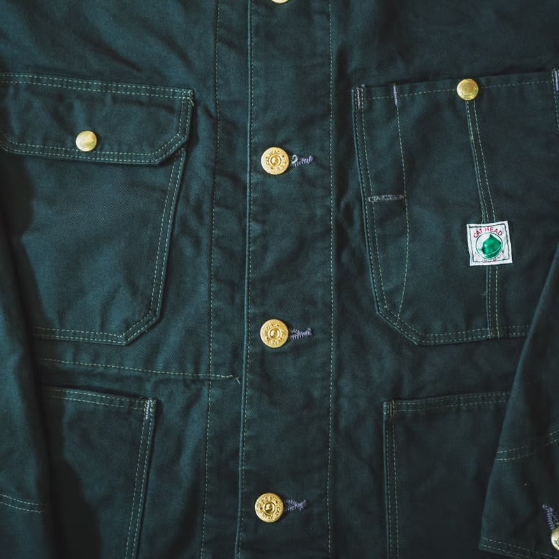 TCB(ティシービー) Cat Head Jacket Green Canvas | jeanskokubo