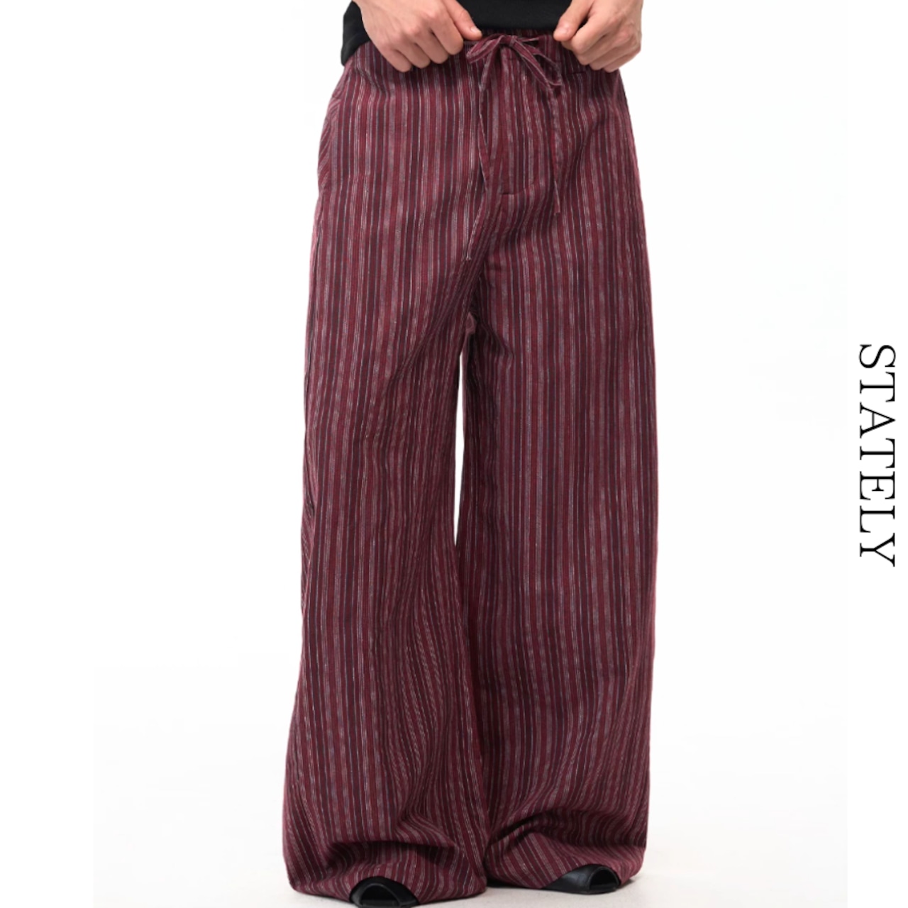 Linen Stripe ワイドパンツ/3color_B05・画像9