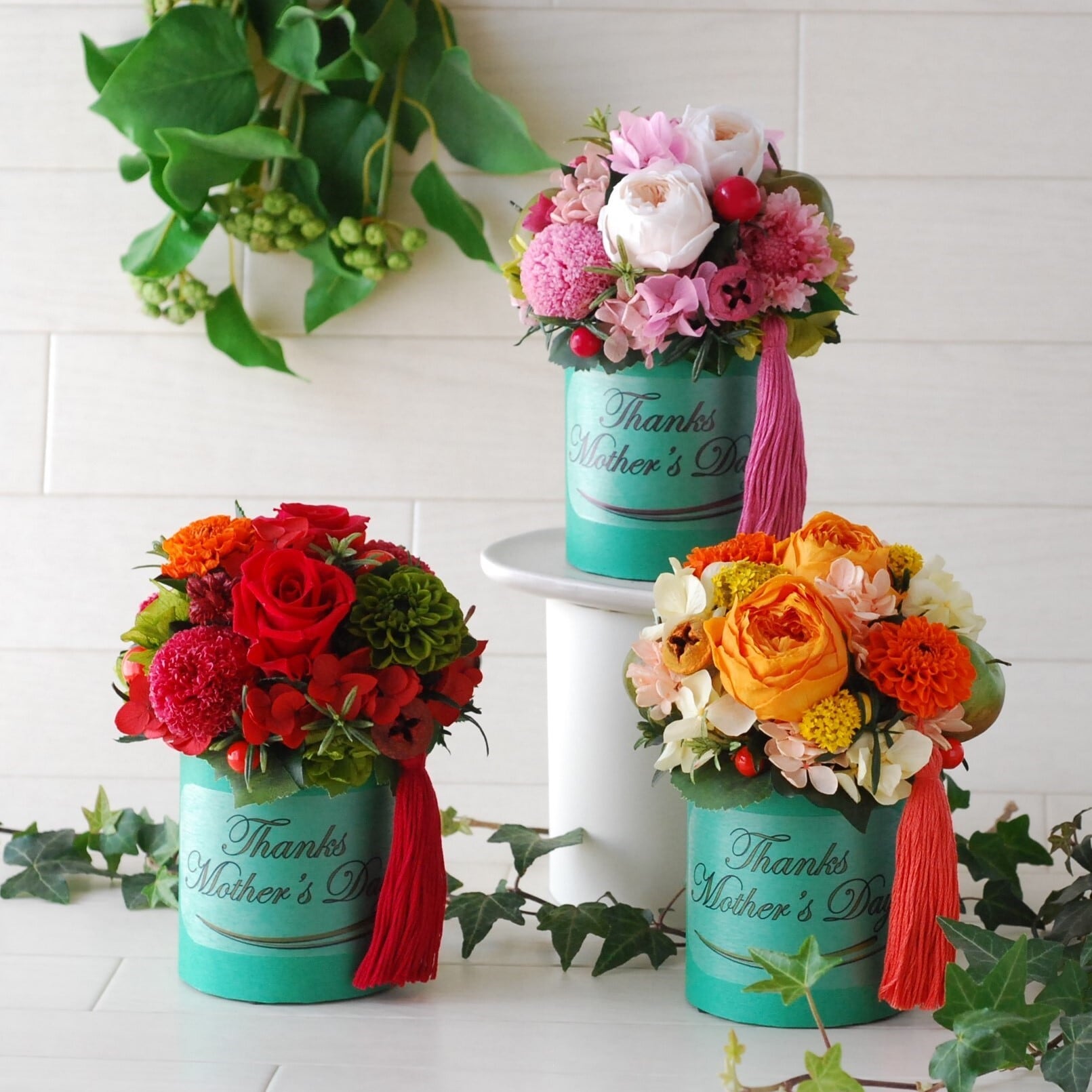 ﾌﾟﾘｻﾞの定期便【ｱﾚﾝｼﾞﾒﾝﾄ】Mｻｲｽﾞ×5回/年間ｺｰｽ | プリザーブドフラワー