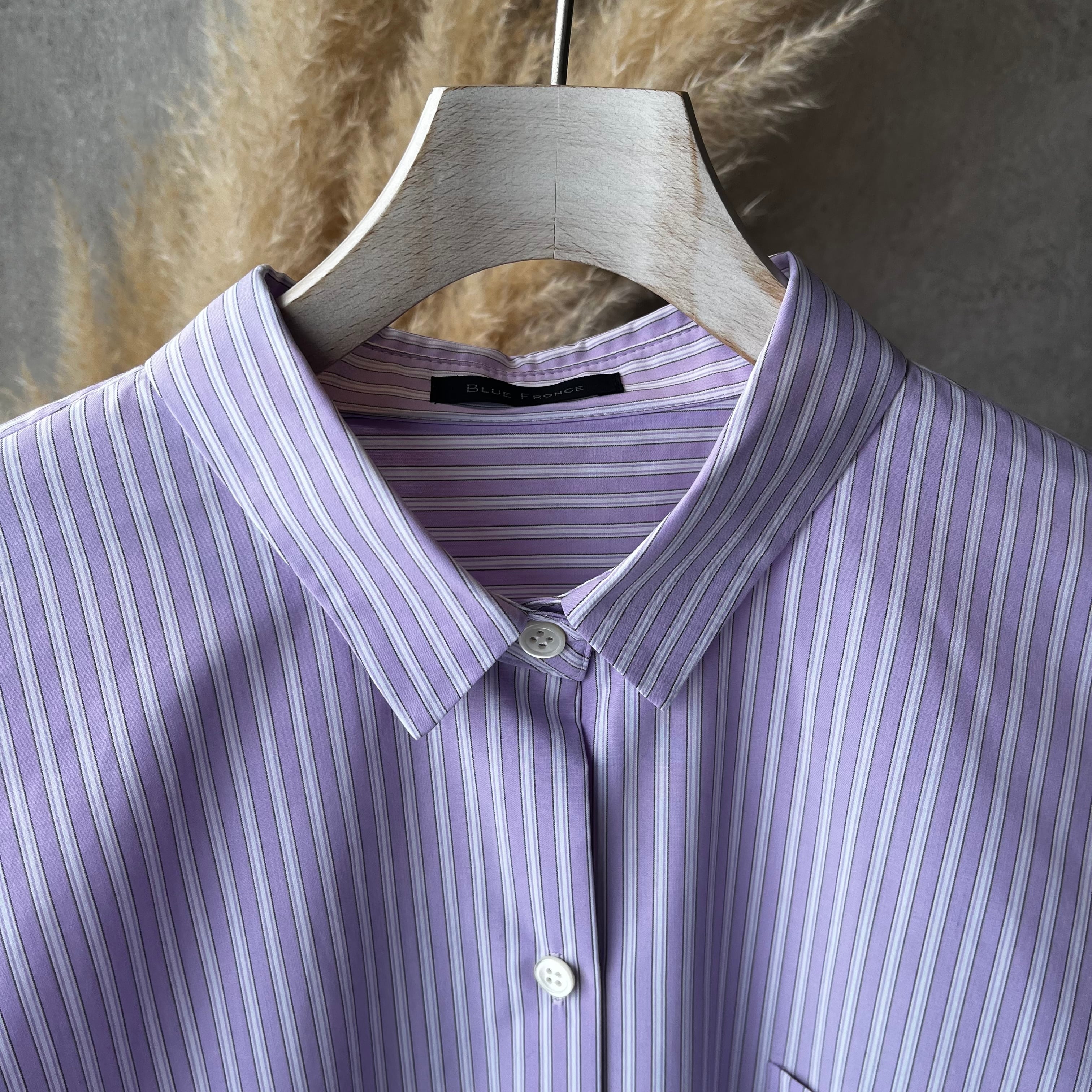 BLUEFRONCE ストライプブラウス(N) | whispermusee