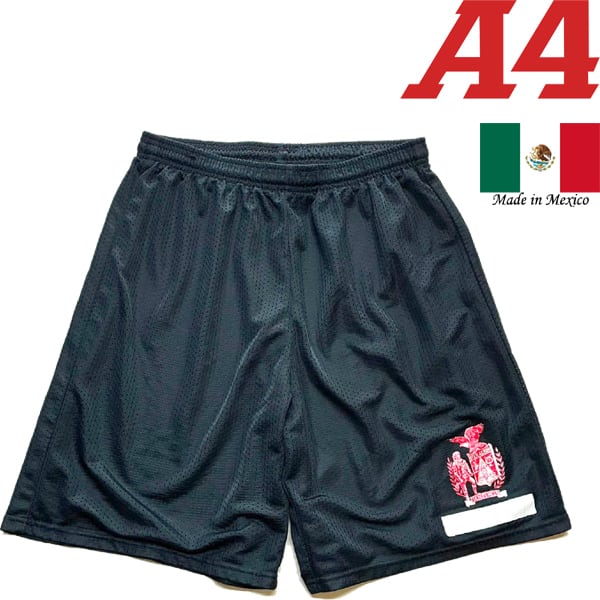 1点物◇メキシコ製A4バスパン黒メッシュ素材ショートパンツ古着メンズ