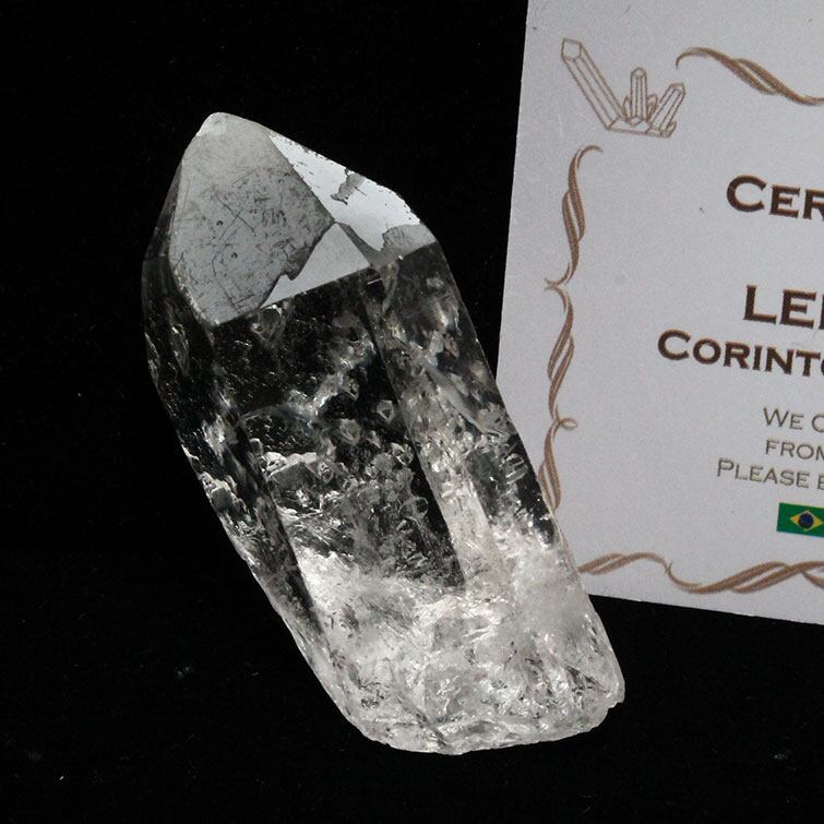 レムリアンシード 水晶 原石 ブラジル ミナスジェライス州 コリント産 証明書付属 一点物 271-397