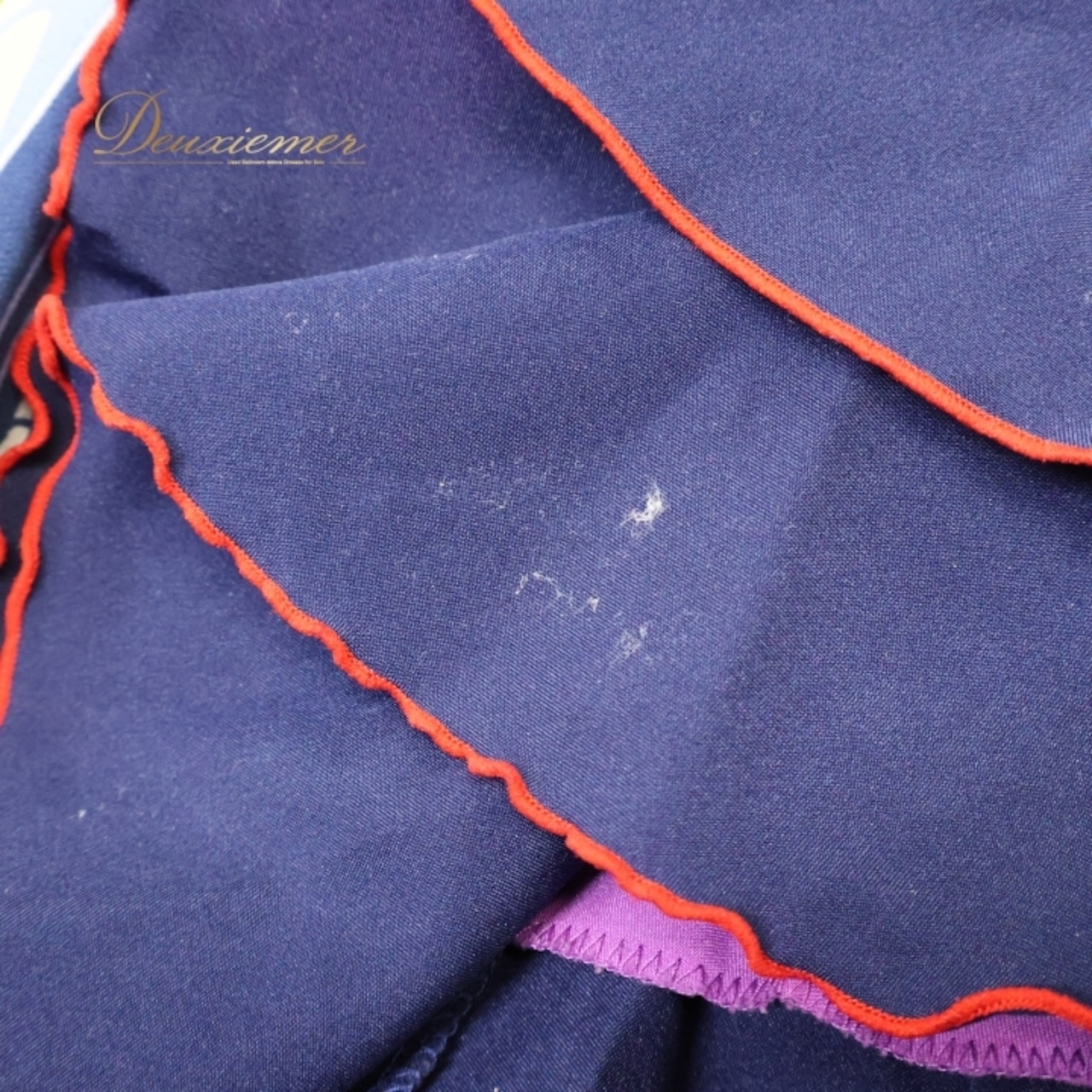 フラメンコ 衣装 ファルダ スカート パープル系 ネイビー系 アトリエ貴美恵 紫 紺 ボランテ フリル 柄 模様 ダンス パーティ 発表会 フラメンコダンス ステージ衣装 イベント用 コスチューム おしゃれ かわいい